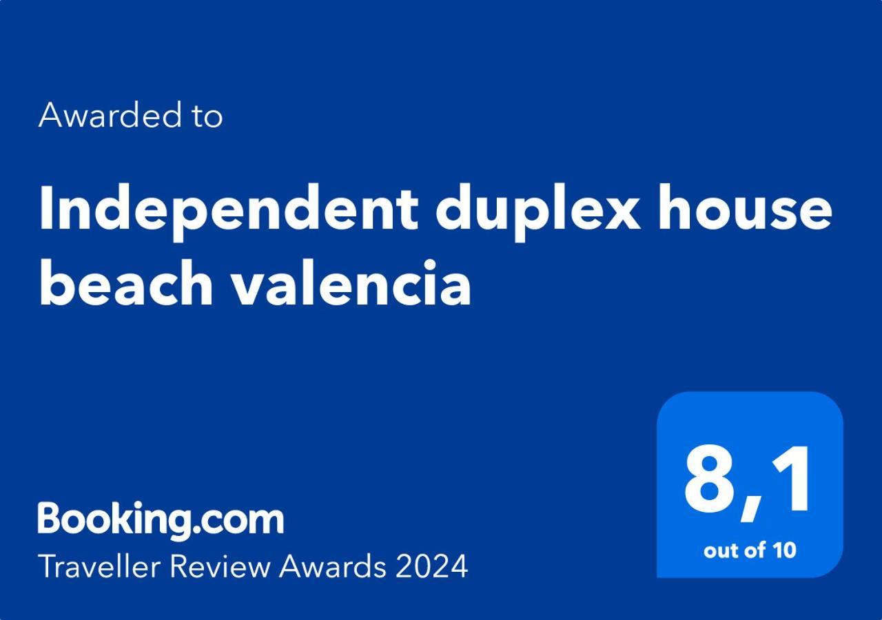 Independent Duplex House Beach Valencia Apartment Bagian luar foto